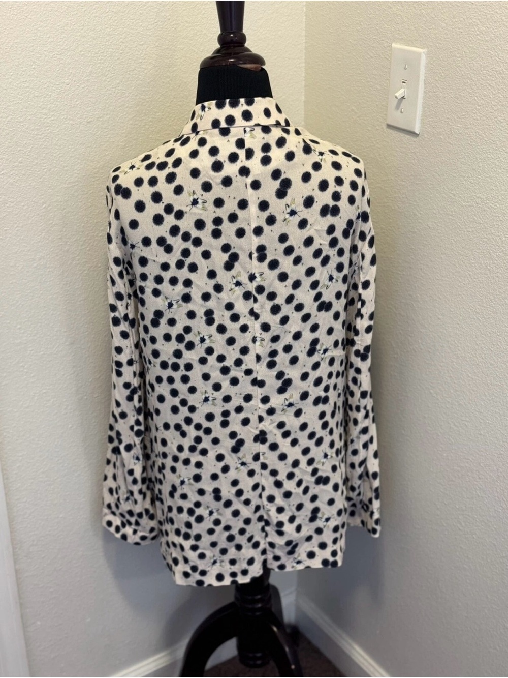 Anna Glover x H&M Moth Print Lightweight Blazer Suit Jacket Size 8 - Picture 5 of 9